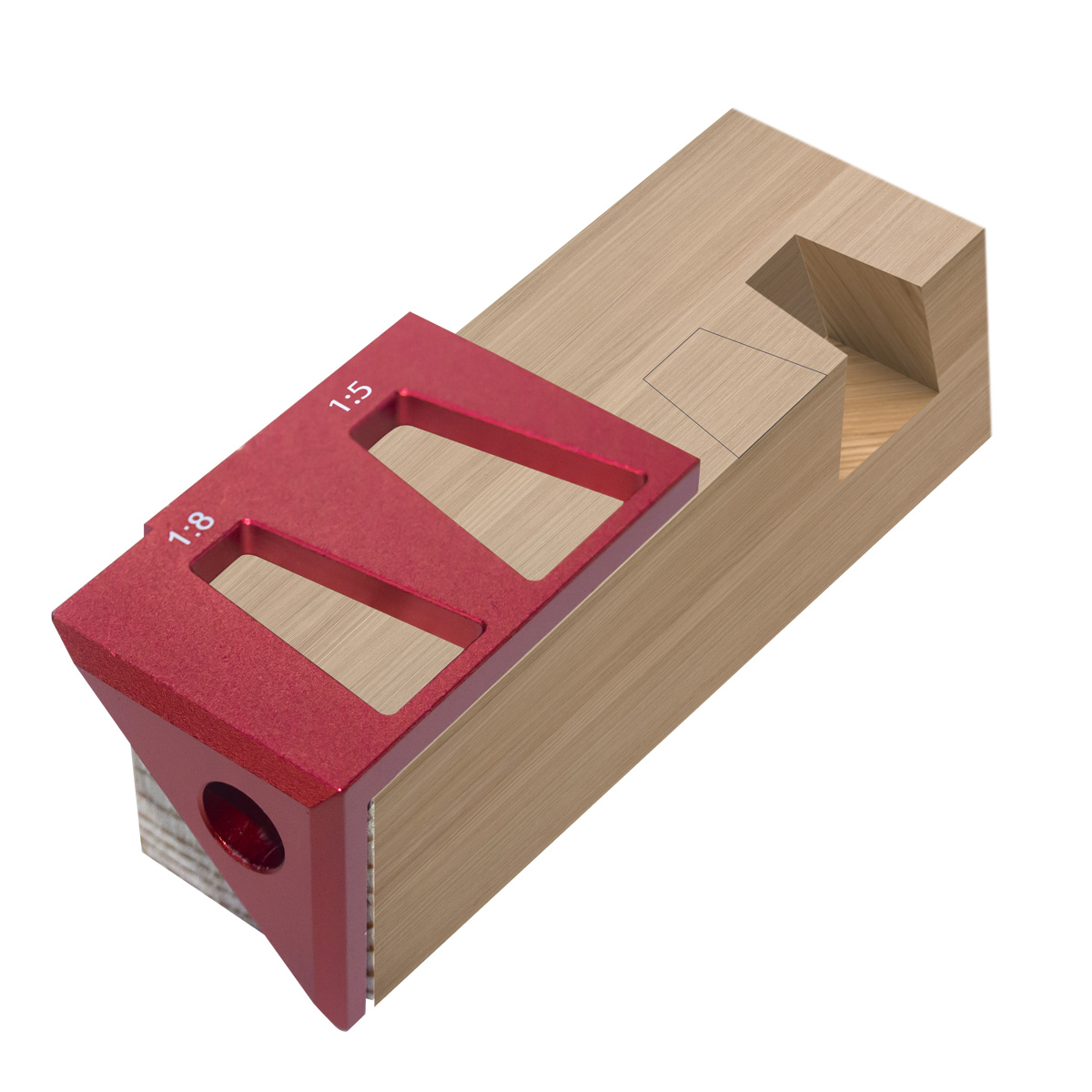 360-Grad-Mittelsucher Holz bearbeitung quadratische Schwalben schwanz vorrichtung-Aluminium legierung Mittels ch reiber Lineal, multifunktion ale Markierung lehre – Detail 11
