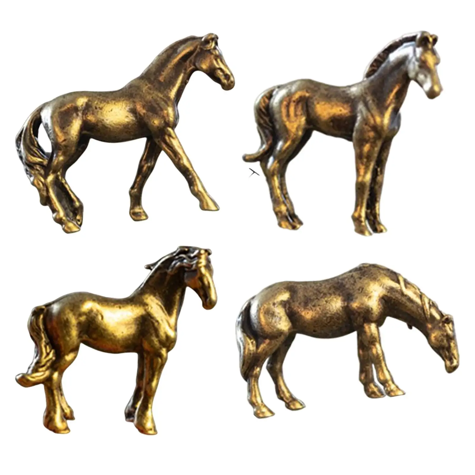 Multipurpose Horse Statues Decoration Collectibles sculpture for Landscape Pavilion Life Scene Festivals DIY Accessories