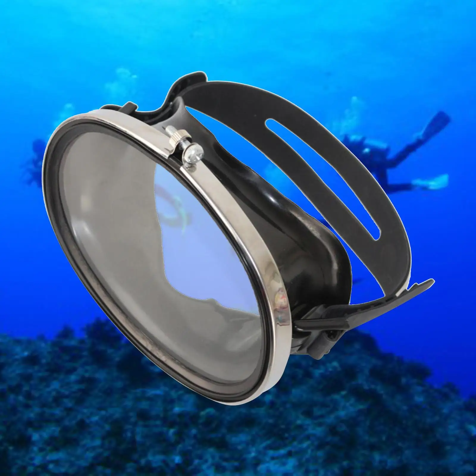 Classic Oval Diving , Silicone , Fog  Lens,  Snorkeling & Spearfishing, Retro Single Lens Scuba