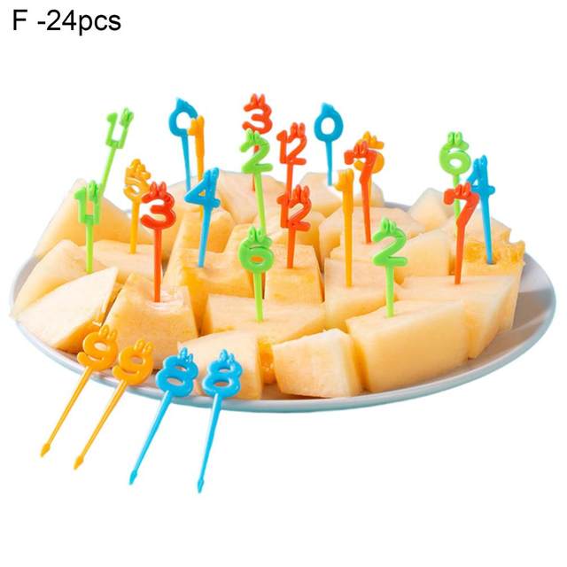 Dropship Mini Forks Animal Food Picks For Kids Cute Fruit Fork Bento Box  Decor Reusable Cartoon Children Snack Cake Dessert Lunch Pick to Sell  Online at a Lower Price