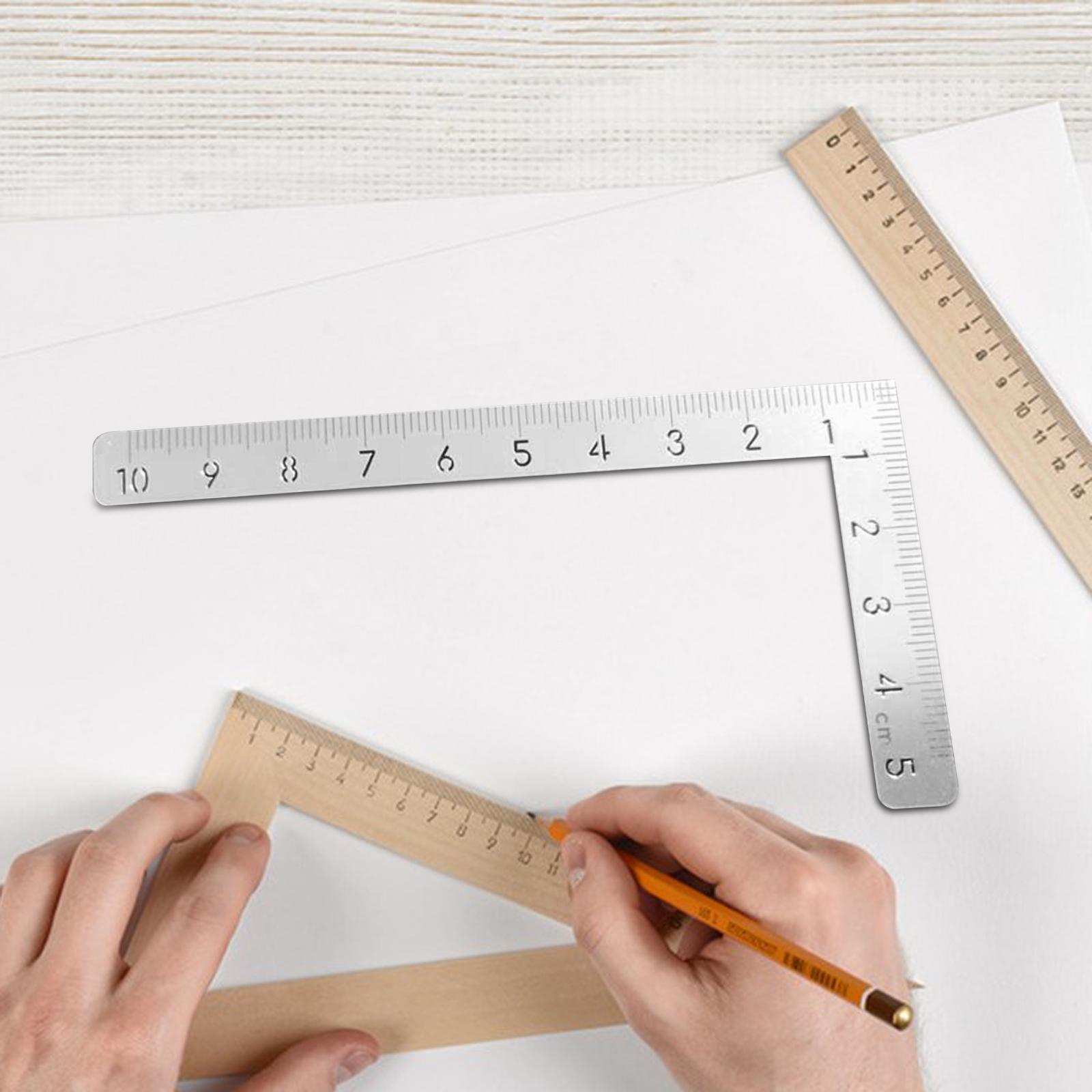 L Square Ruler Scale Ruler Measuring for Model Making Tools Hobby Woodworker