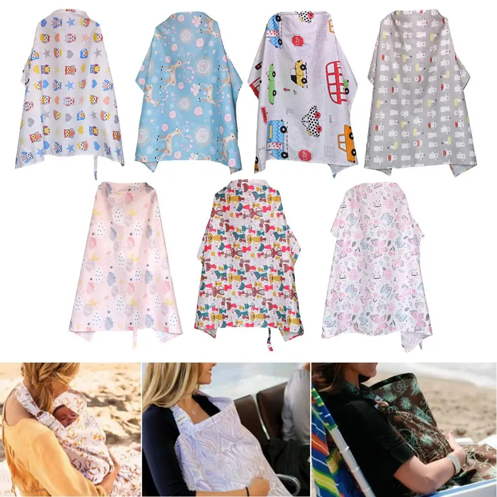 Baby Breast Feeding Nursing Scarf Cover Up Apron Cotton Towel