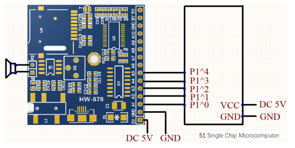 voz módulo compatível com Arduino