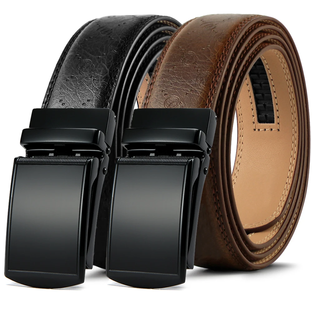 Title 16, Belt men Leather Genuine belt Metal Automatic ...