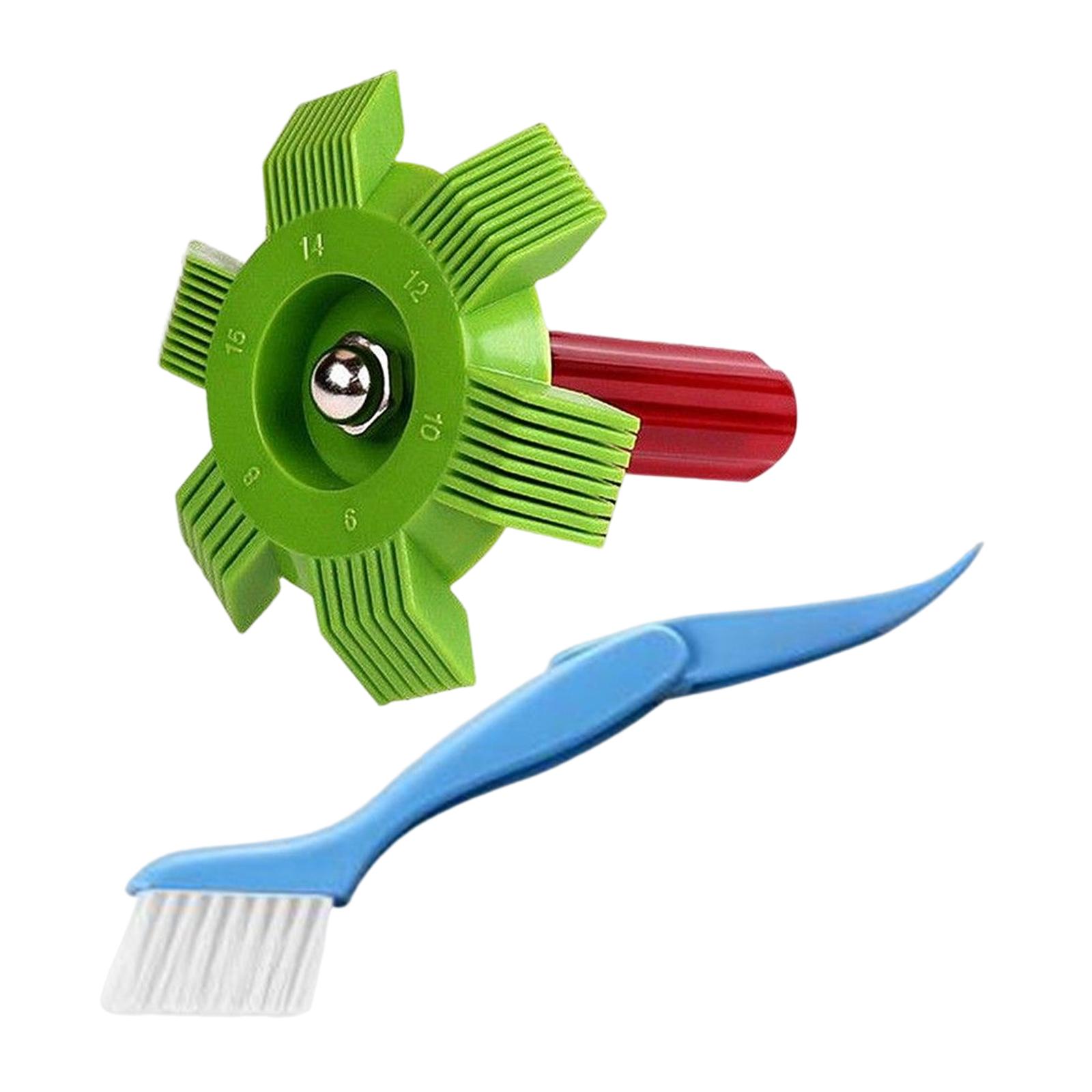 Folding Cleaning Brush Repair Tool Whisk Brush Air Conditioner Condenser Comb Straightener for Kitchen Evaporator