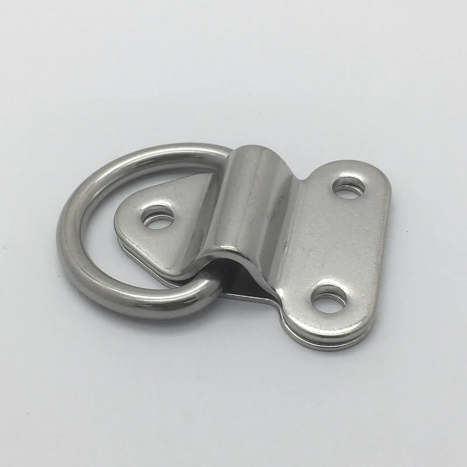 Folding Deck Pad Eyes Lashing D Ring Fastening Anchor Binding Ring Tie Down Point Anchor Pull Ring for Ship Yacht Boats