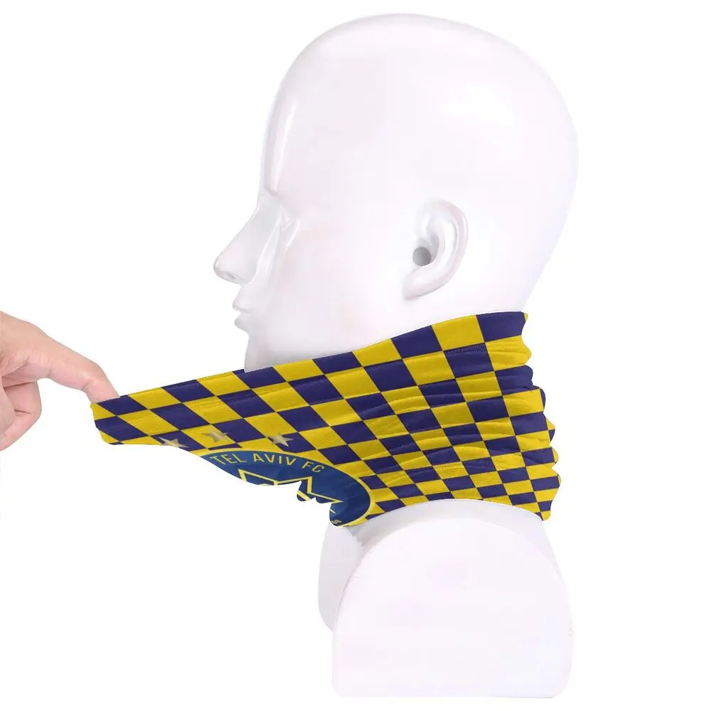 mens navy scarf Israel Maccabi Tel Aviv Fc Men&Women Face Mask Balaclavas Seamless Bandana Headwear Neck Warmer Gaiter Outdoor Multi-Functional mens white scarf