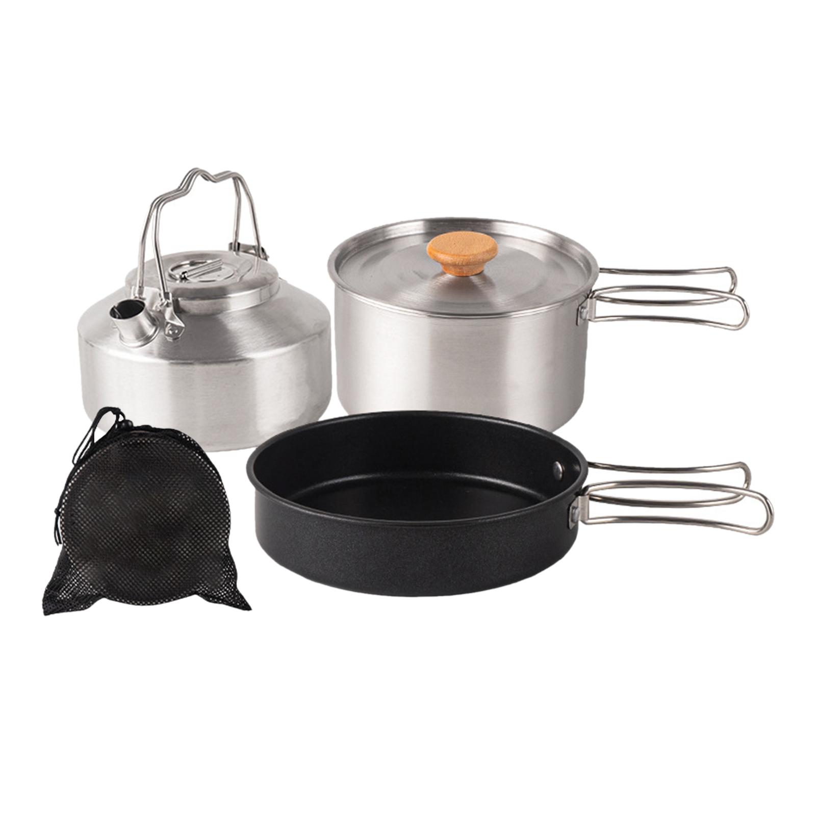 Camping Cookware Set Saucepan Stockpot Outdoor Cook