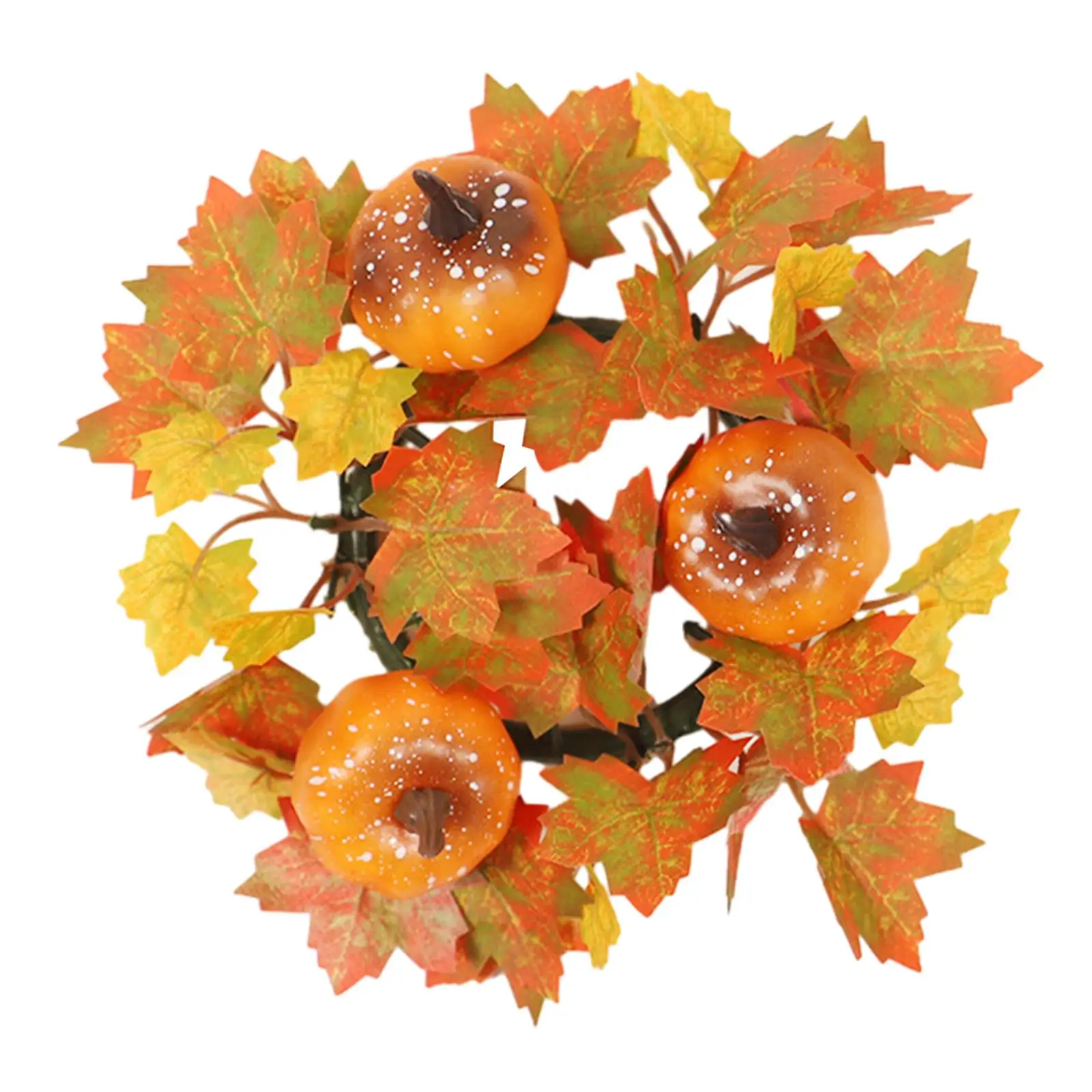 Candle Holder Rings Fall Candle Rings Wreath for Thanksgiving Farmhouse Home