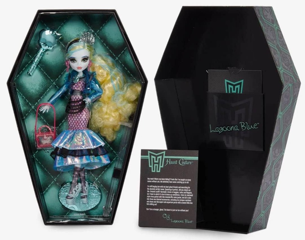 Новая кукла-сюрприз Monster High Haunt Couture 2022 дюйма, отдельно синяя  Коллекционная кукла ограниченного выпуска