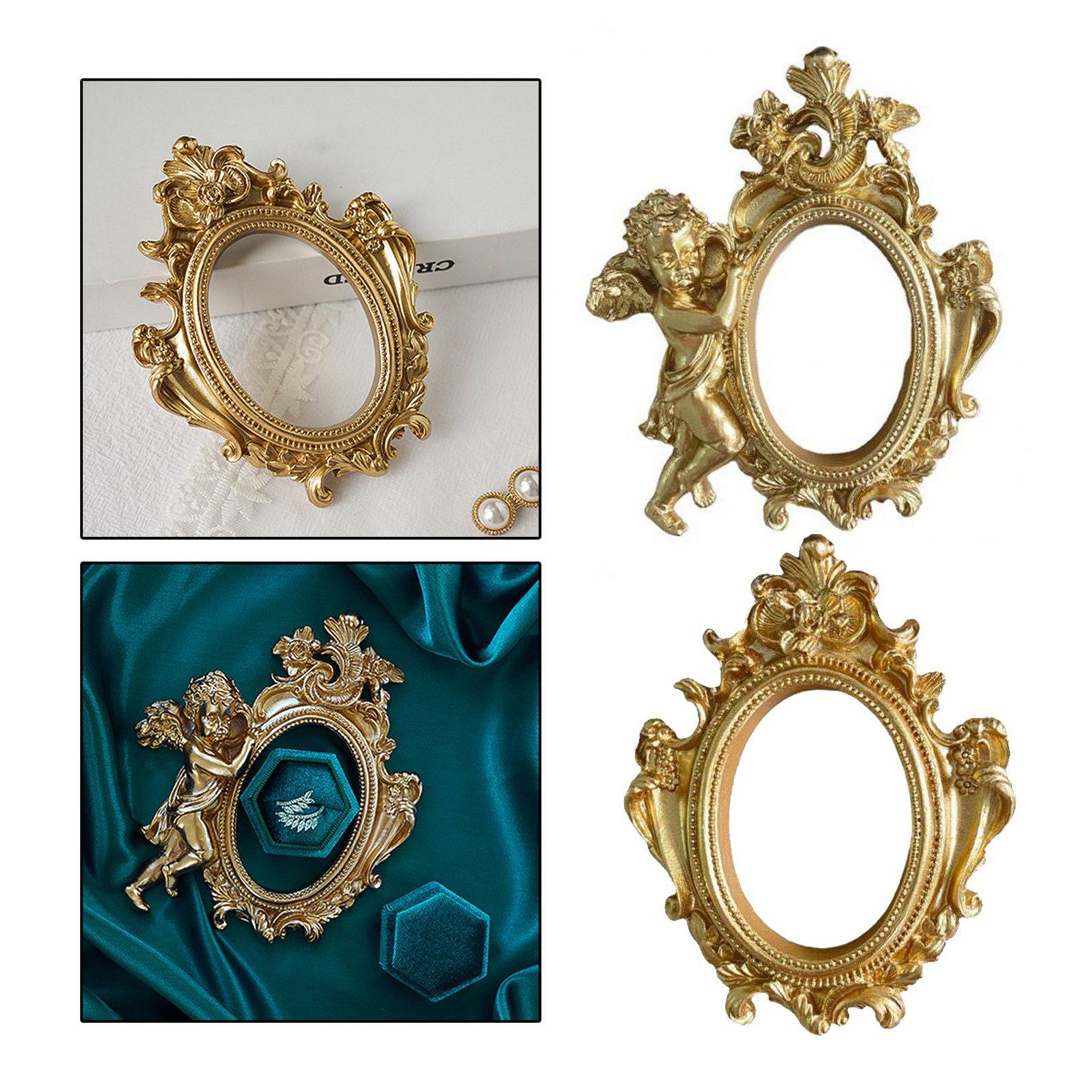 2pcs Ornate Photo  Ins Style Baroque Props  Home Decor Decoration