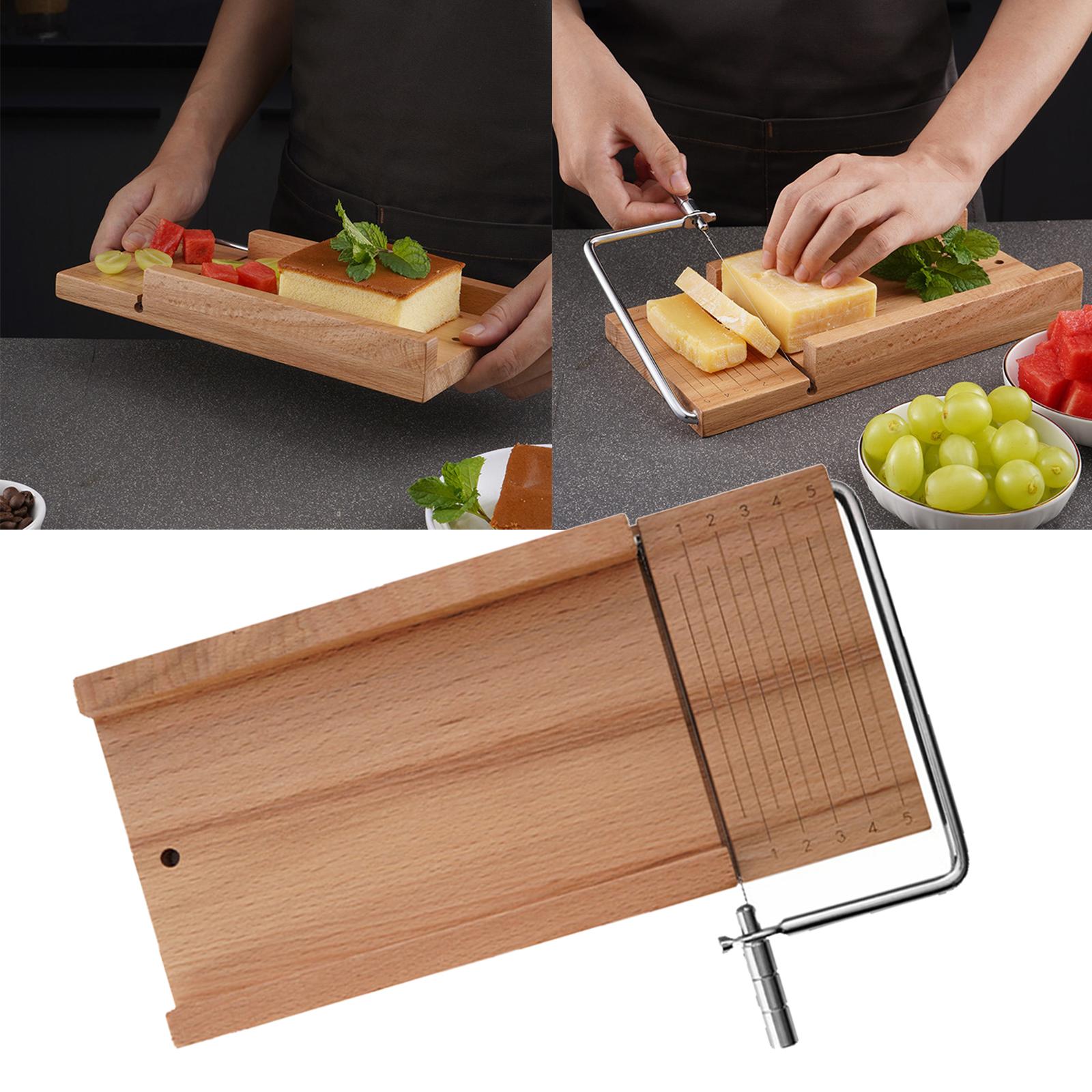 Wooden Cheese Slicer Kitchen Tool Platter Loaf  Board