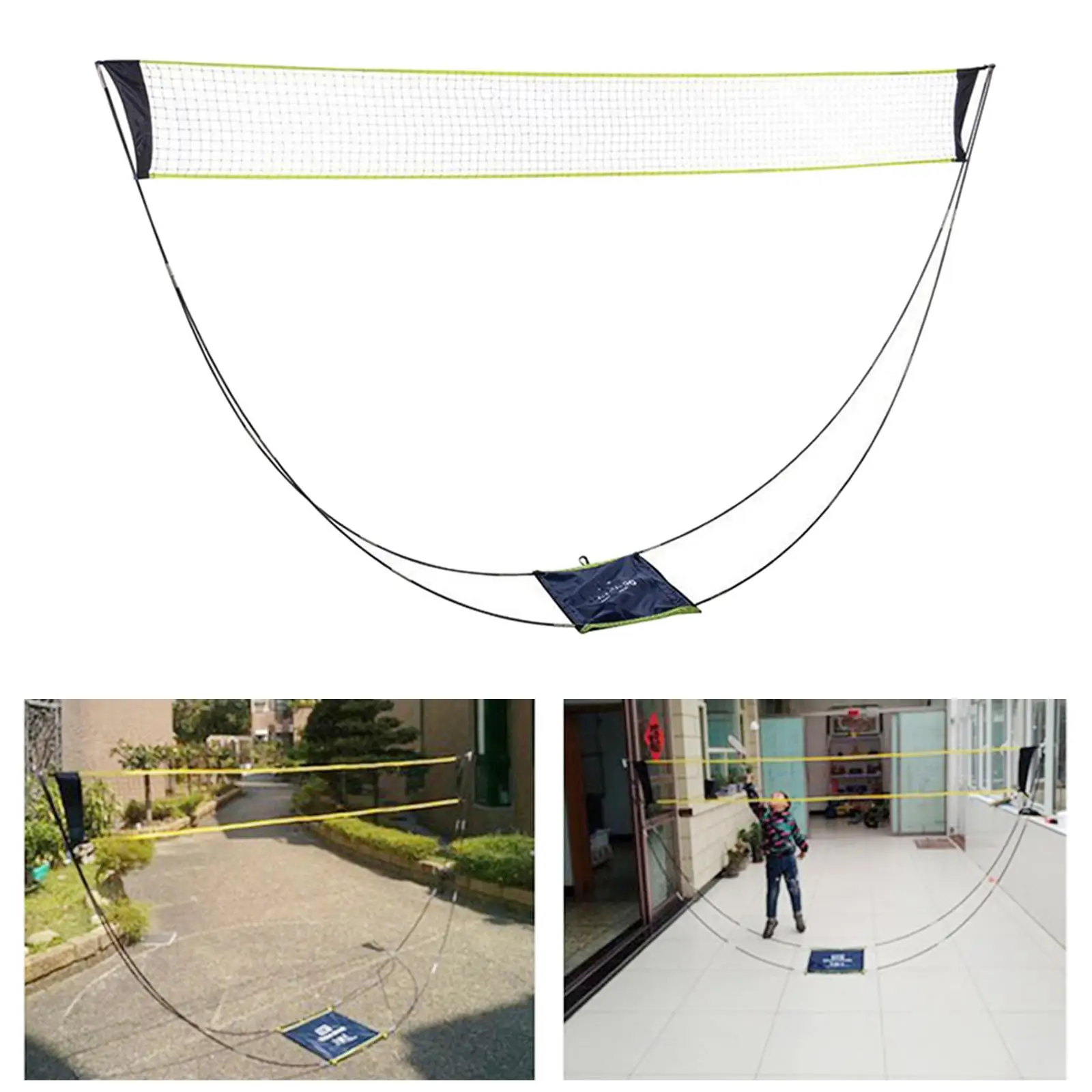 Foldable Portable Badminton Net with Carry Pouch for Tennis  Yard