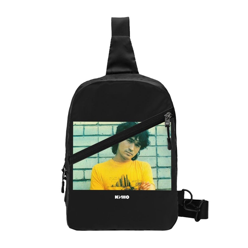 Personalizado Viktor Tsoi Sling Bag Homens Moda