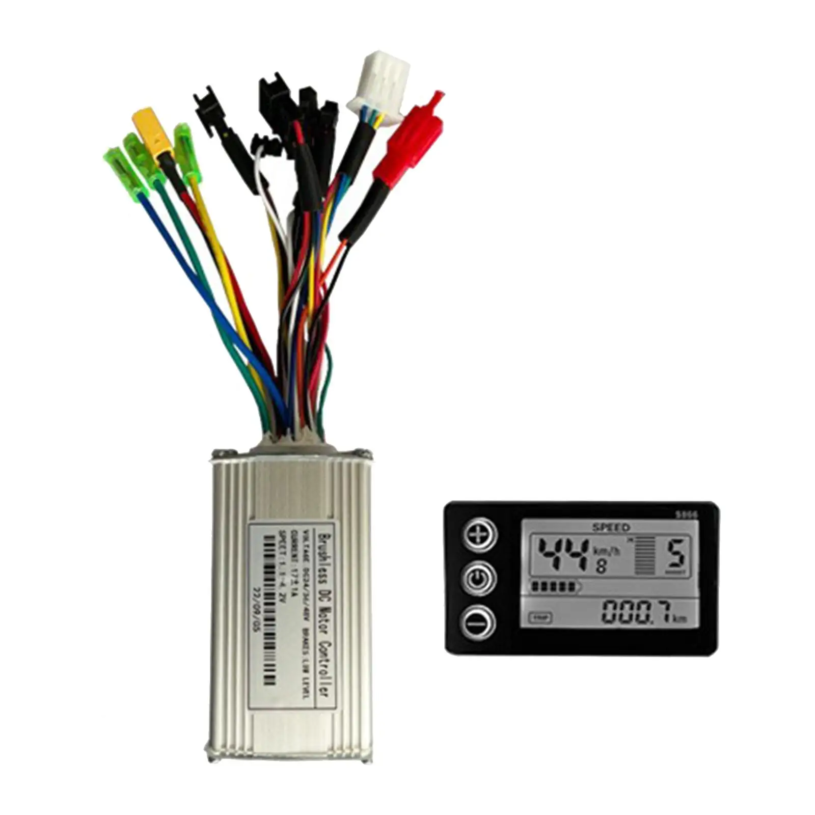 Motor Brushless Controller LCD Panel Steady Speed Lightweight Fittings for Electric Bike