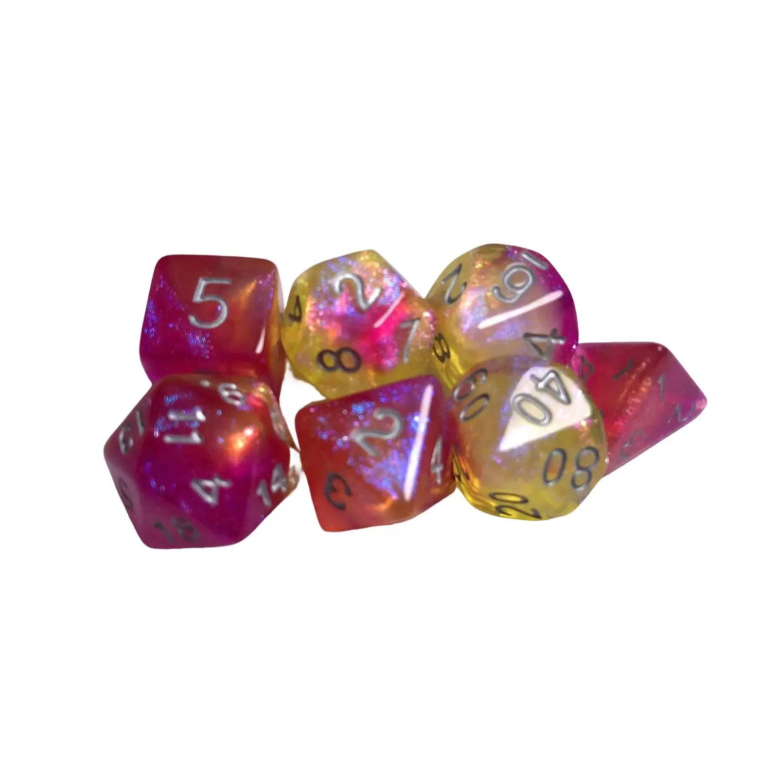 Acrylic Multi Sided Dices for Entertainment Math Party Supplies