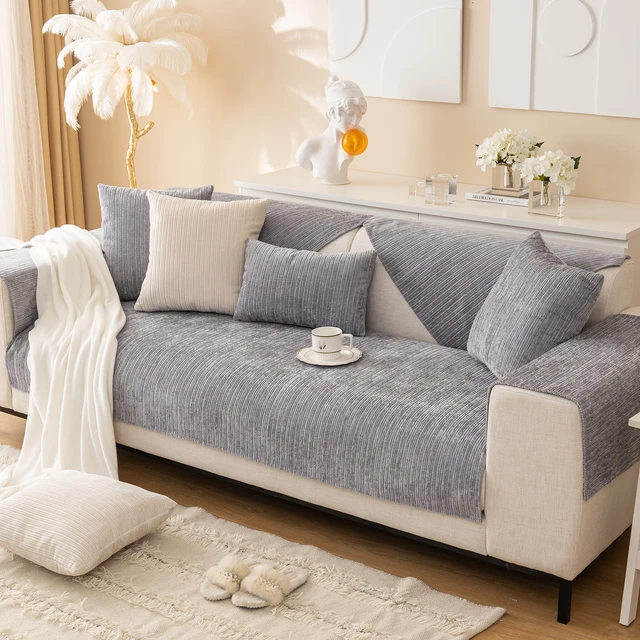 Funda de sofá elástica para sala de estar, conjunto de fundas de asiento  ajustables, cojín Seccional de esquina, 2 y 3 plazas - AliExpress