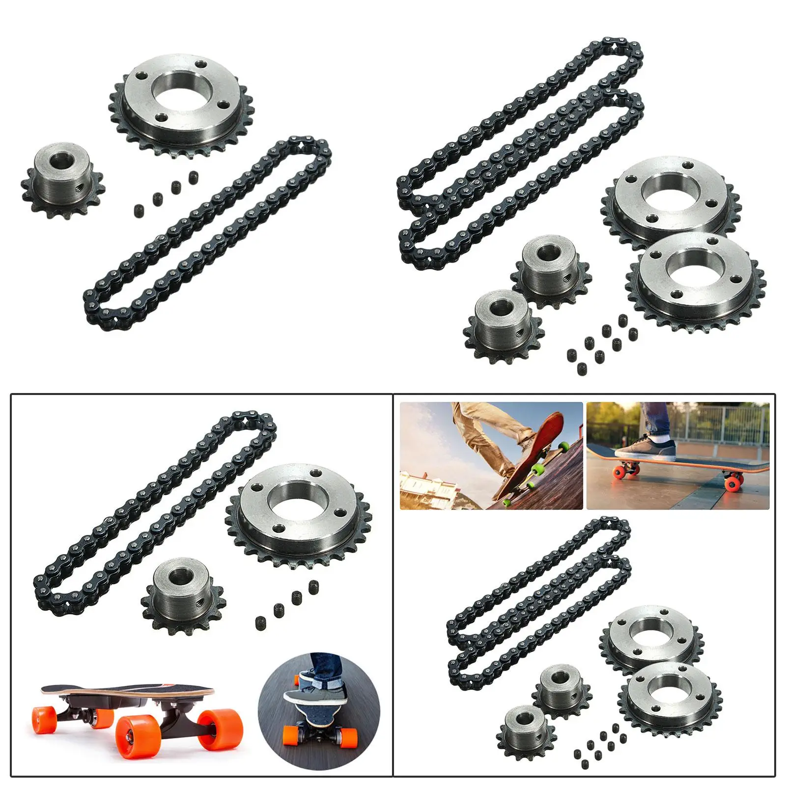 Small Sprocket Chain Wheel Accessories   Mount Kit DIY Motor