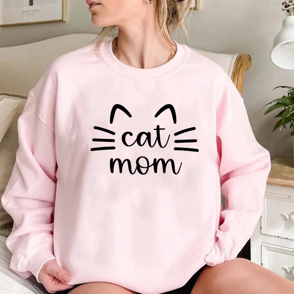 Gato mãe moletom gato mama sweatshirts gato