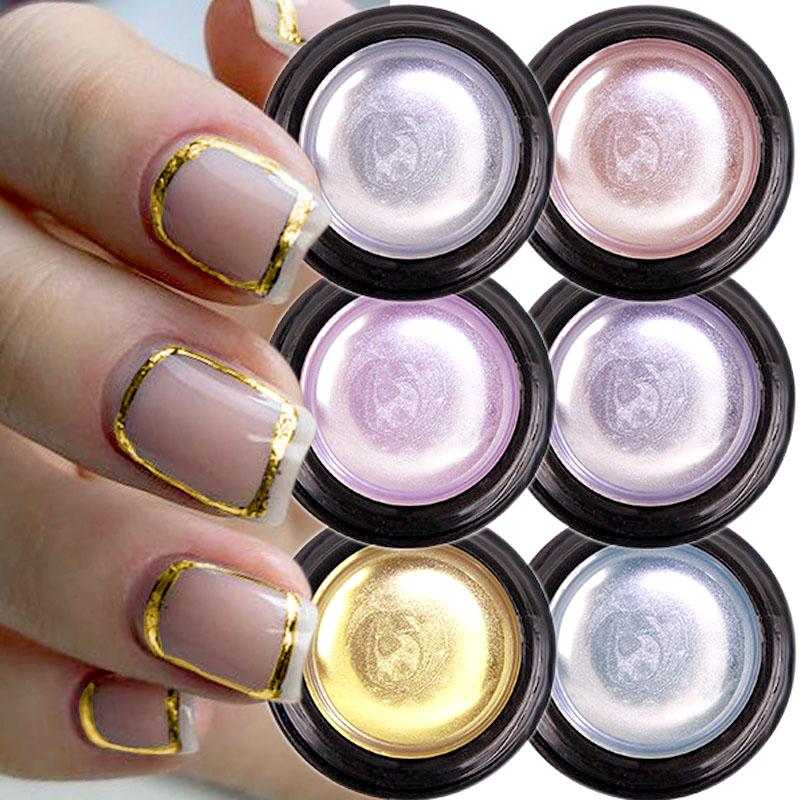 Best of Metallic Effect Painting Line Gel Polish For Nail Art Soak Off Gel Nail Polish Gold Silver Mirror Glitter Nail Gel DIY Nail Art Reviews & Tips