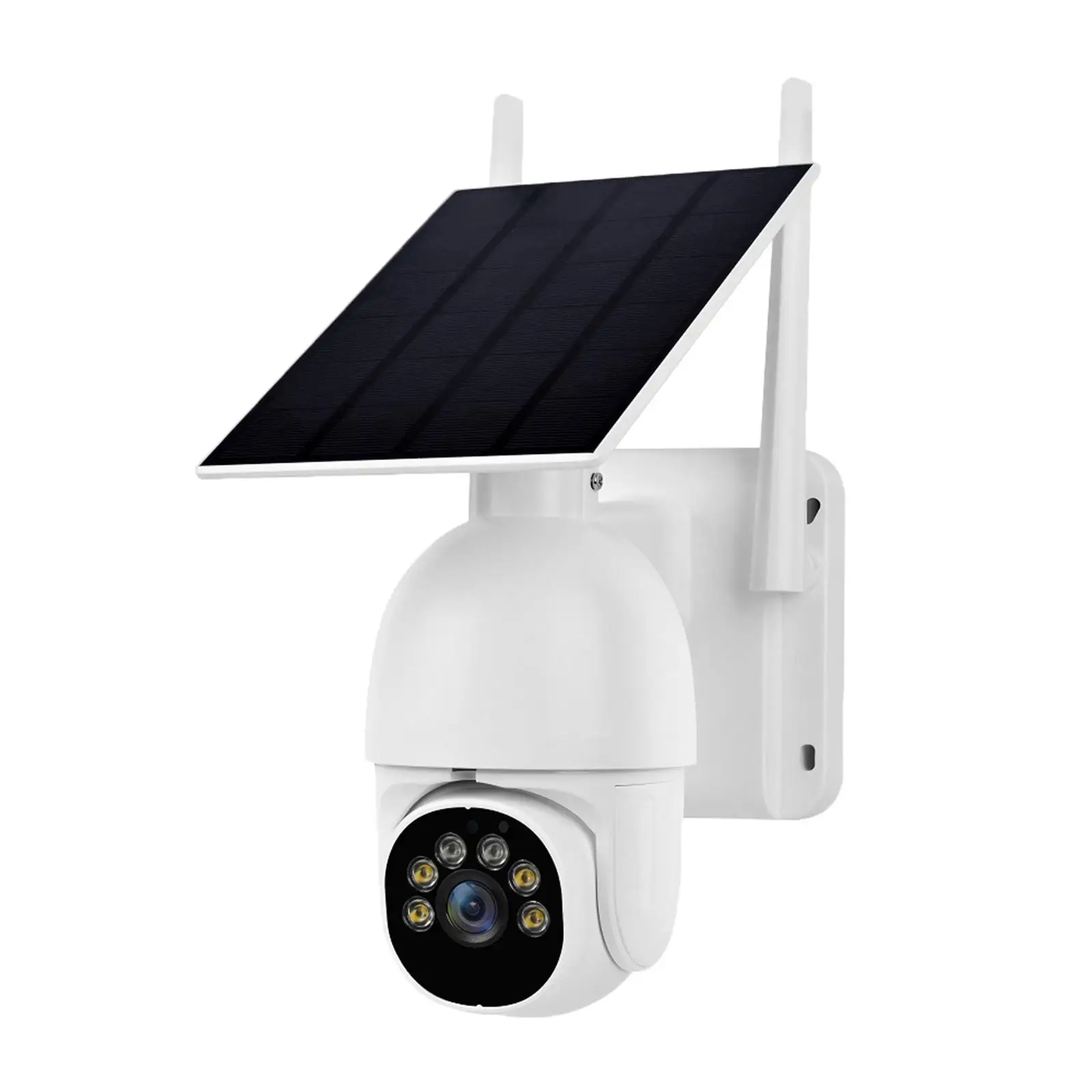 Solar Powered Security Camera Outdoor Color Night Vision Pan Tilt 360° View IP65 Waterproof Cloud/TF Storage Surveillance cam