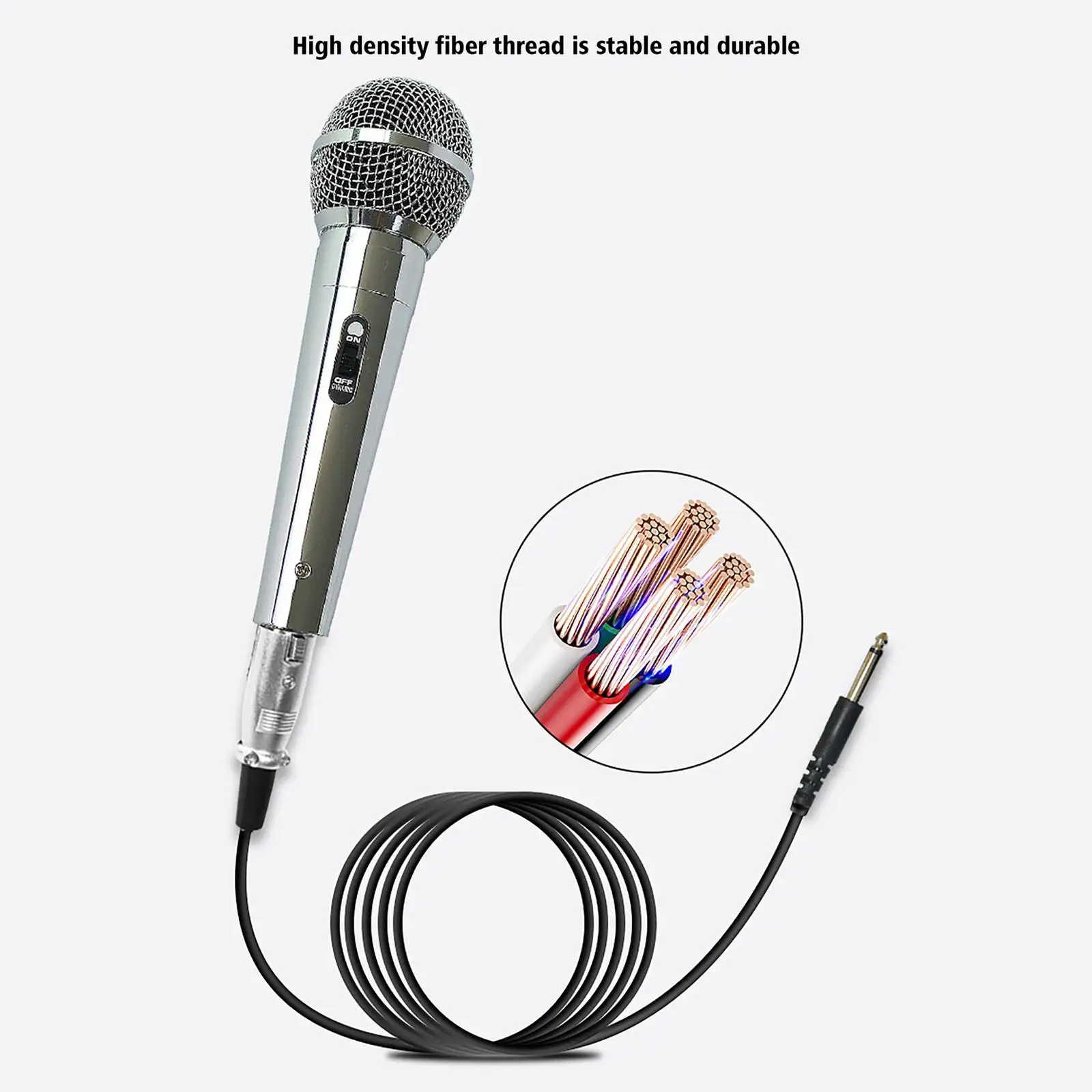 Karaoke Microphone High Performance Premium Dynamic Vocal Microphone Handheld Microphone for Party Home Mixer Performance Show