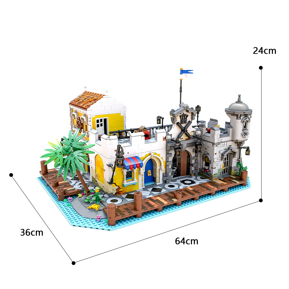 Конструктор MOC пиратский дом, Лагуна, перевиденный порт, город, набор  строительных блоков 21322, Пираты барракудас, залив, кирпичи, игрушки,  детские подарки | AliExpress