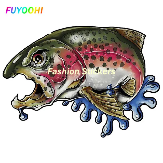 FUYOOHI Play Stickers Wild Brown Trout Sticker Boat Kayak Car Bumper Decals  Trout Fishing Car Sticker Fishing Art Car Styling - AliExpress