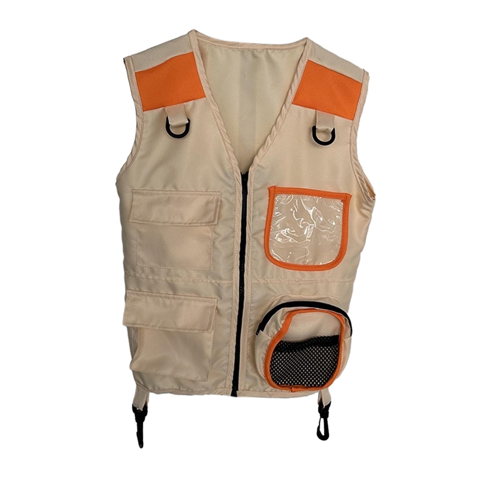 Kids Explorer Vest Role Play Kids Camping Gear Cosplay Jungle Vest Outfit Dress up for Outdoor Children Camping Toddlers Kids