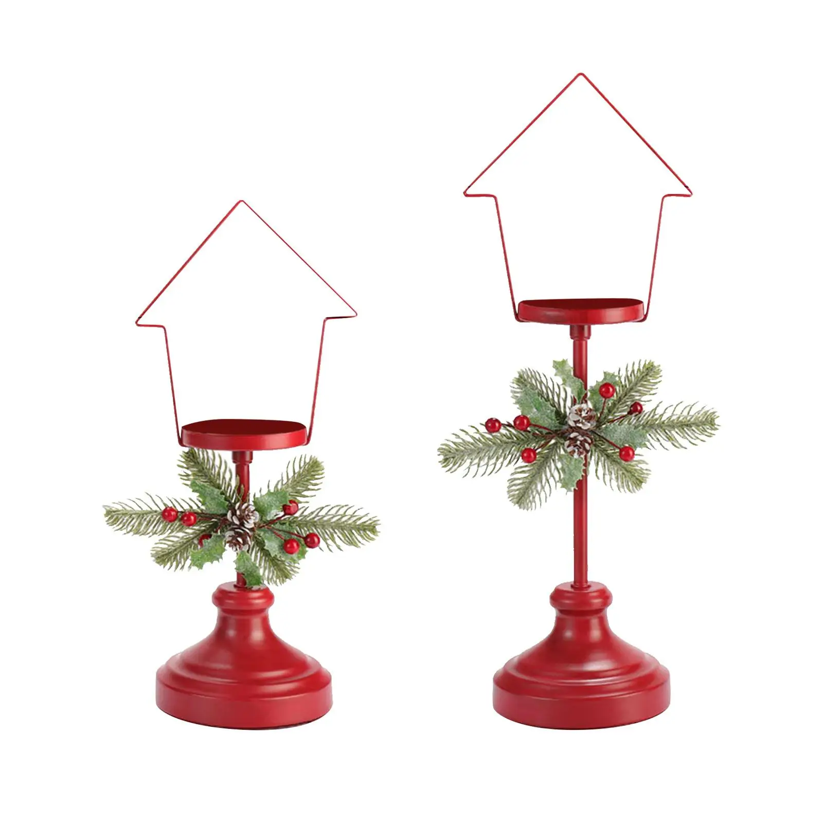 2 Pieces Candle Holder Candelabras Ornament Candleholder for Table Decor
