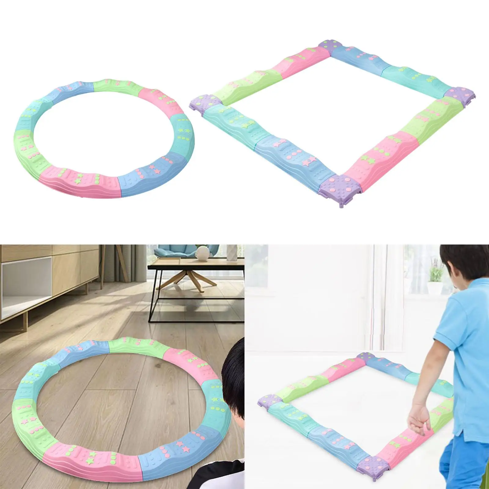 Colored Balance Beams for Kids Toddler Stepping Stones Balance Board