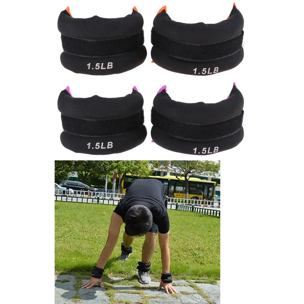 Fitness Ankle Wrist Weight (1LB/ 1.5 LB)Running Strength Training Exercise Resistance Sandbag for Women Men