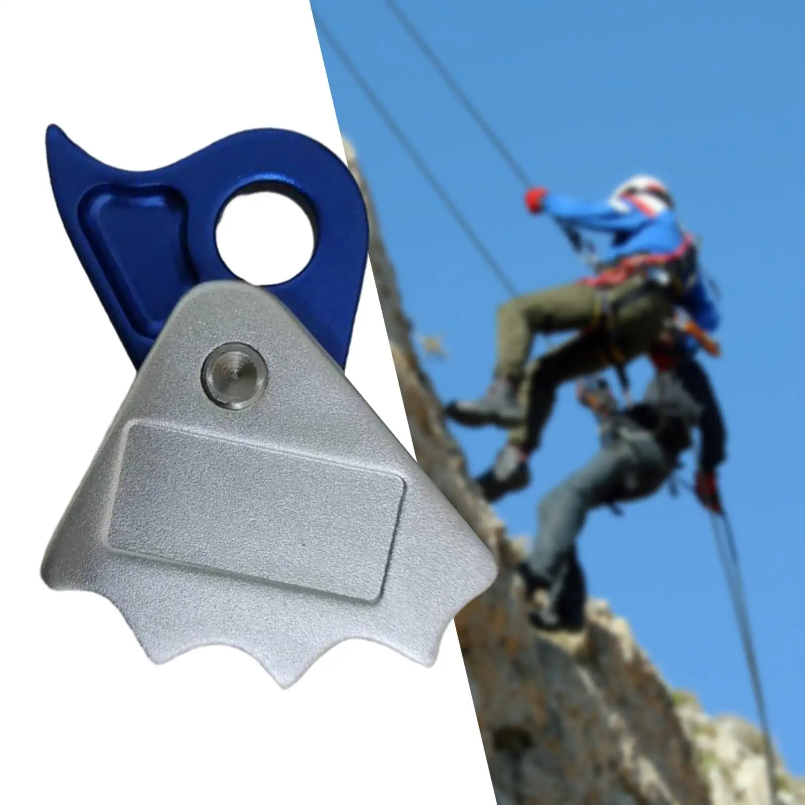 Climbing Rope Grab Grip Clamp Rigging Equipment Falling Arrester Ascender Rope Grabber for Caving, Mountaineering, Rappelling