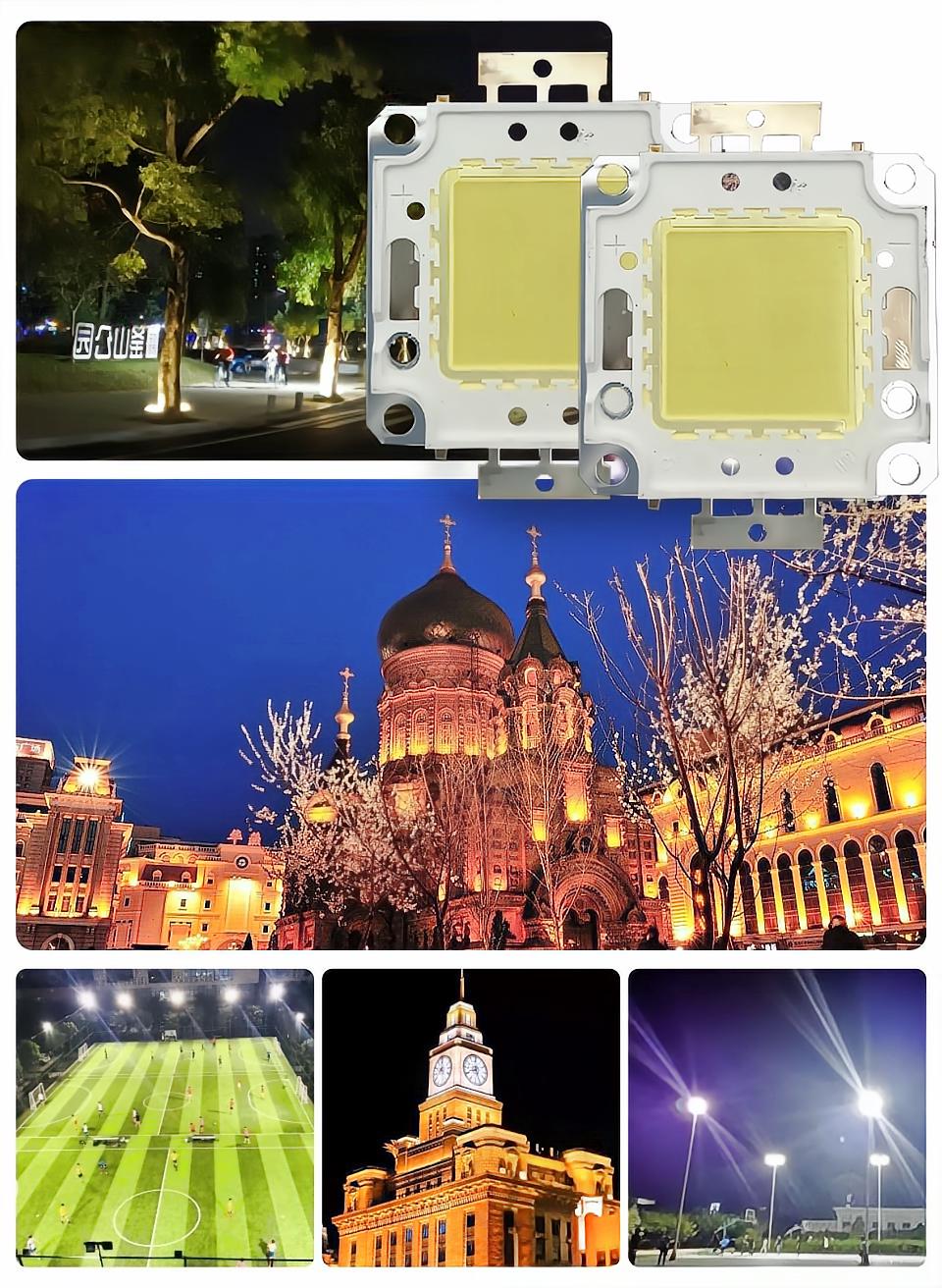 3/pcs High Brightness LED Beads Chip 100W 50W 30W 20W 10W LED COB Chip White Warm White for DIY Flood Light Spotlight
