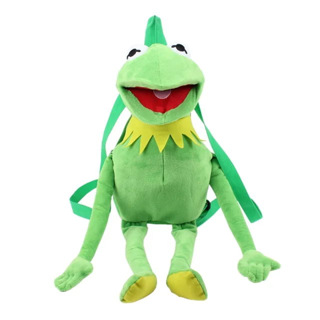 Kermit Frog Plush Hand Puppet Stuffed Animal Open Mouth Comet Frog