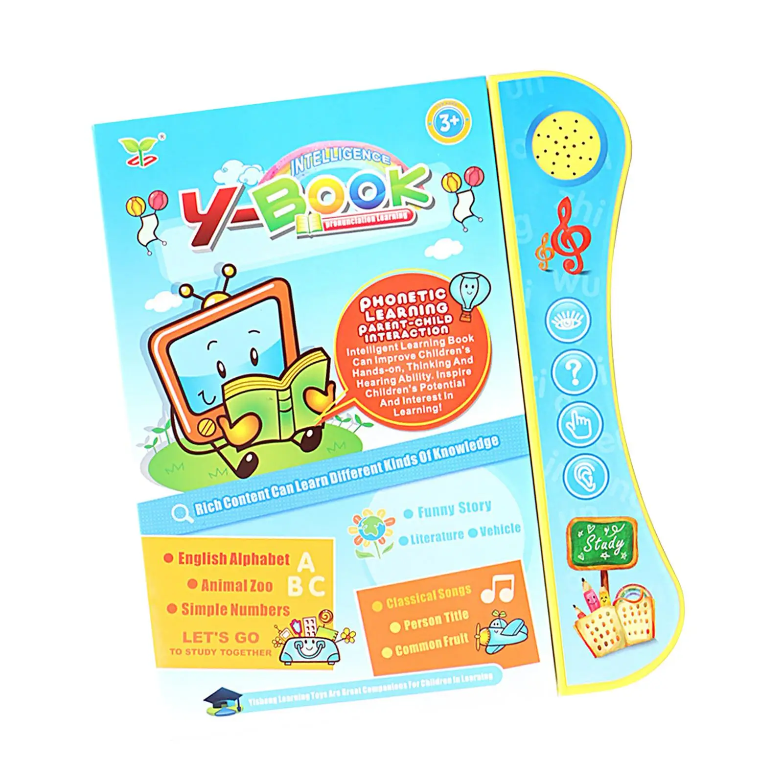 English interactive Gift sound book for Baby for Character Appellation