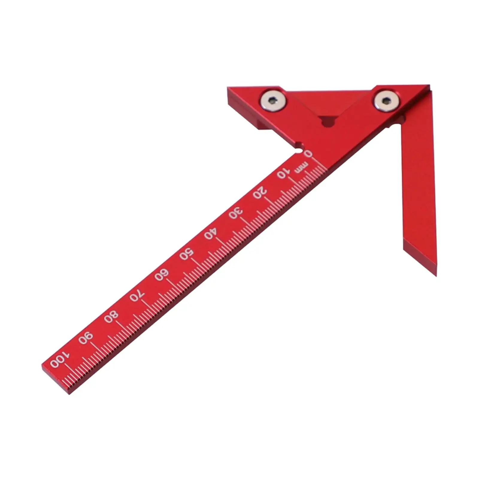 Miter Triangle Ruler Center Scribe 45/90 Degree Woodworking Angle Ruler for Engineering Measuring Drawing Carpenter
