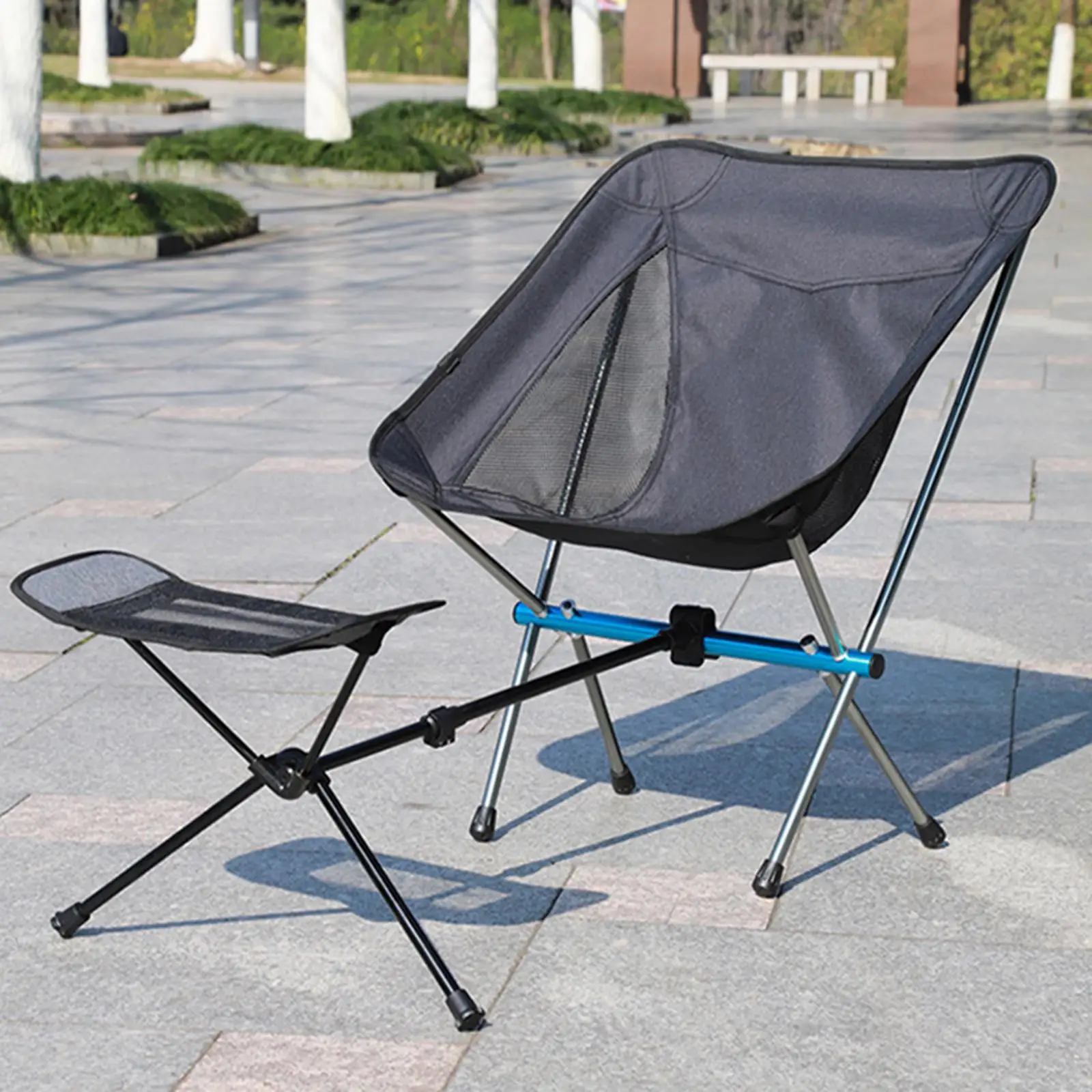 Folding Chair Footrest Foldable Chair Recliner Footstool Feet Lazy Foot Rest