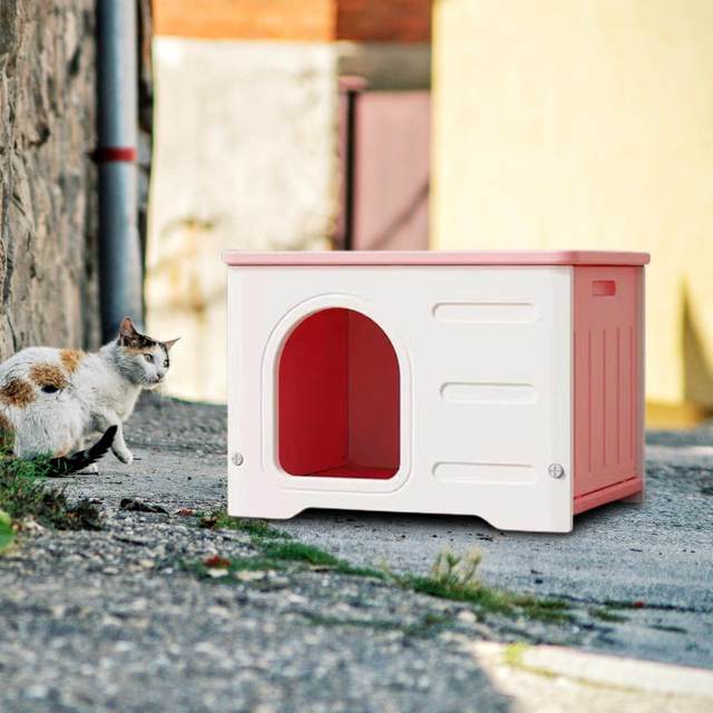 Stray Cats Shelter Waterproof Bed 53x41x38.3cm Nest Pet Supplies Feral Cat House Kennel Hutch for Courtyard Outdoor Cats Rabbit AliExpress