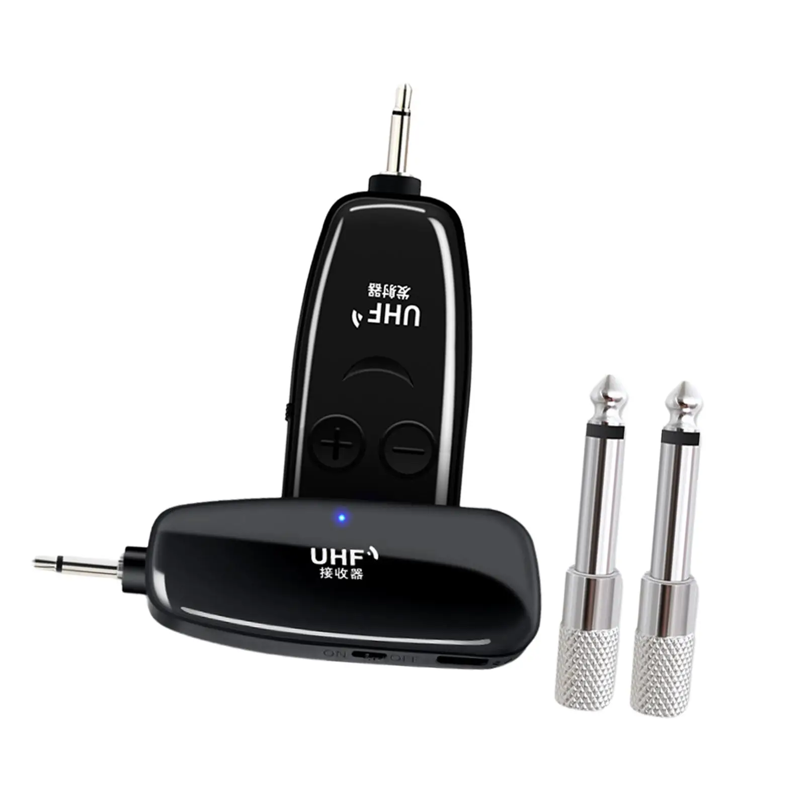UHF Wireless Guitar System Set Black for Musical Instruments Violin Parts