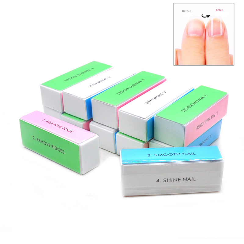 Best of 10 PCS Polishing Block 4 Face Colorful Sponge Nail Buffer Files Polisher Sanding File Manicure Accessories Tools For Nail Care Reviews & Tips