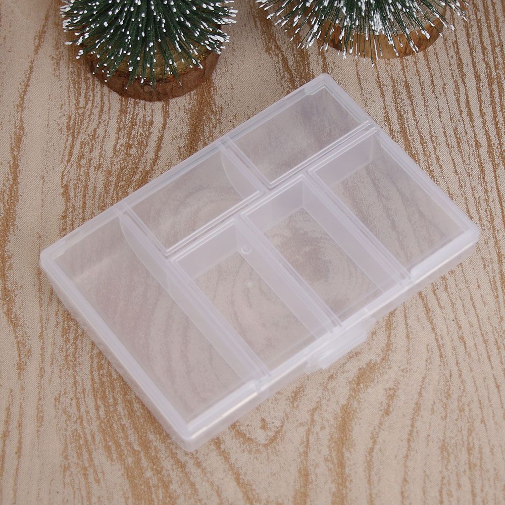 Title 4, 6Grids Fixed Plastic Fishing Lures Storage Box ...