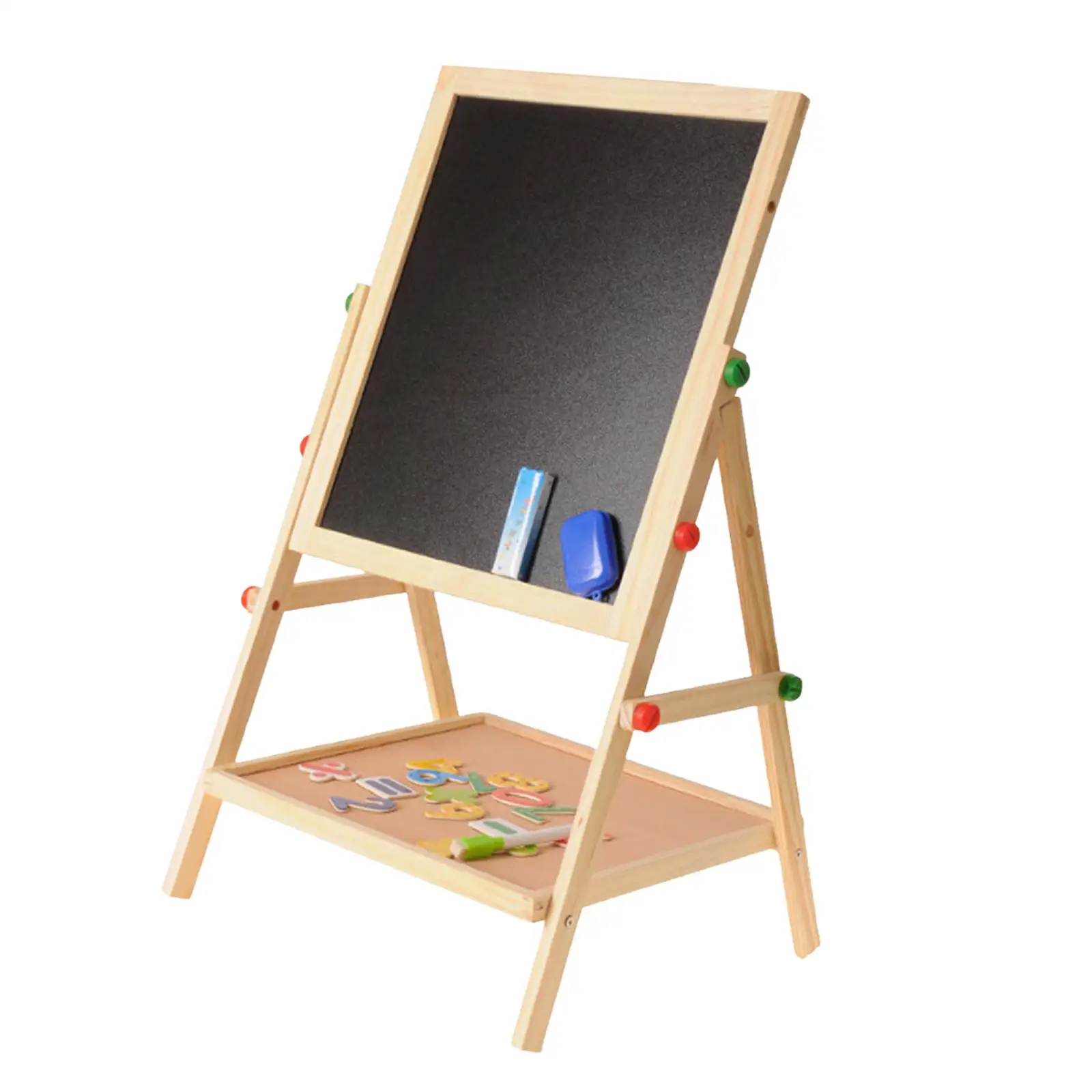 erase Board, Double Side height Chalkboard, Standing Drawing Easel Board, Kids