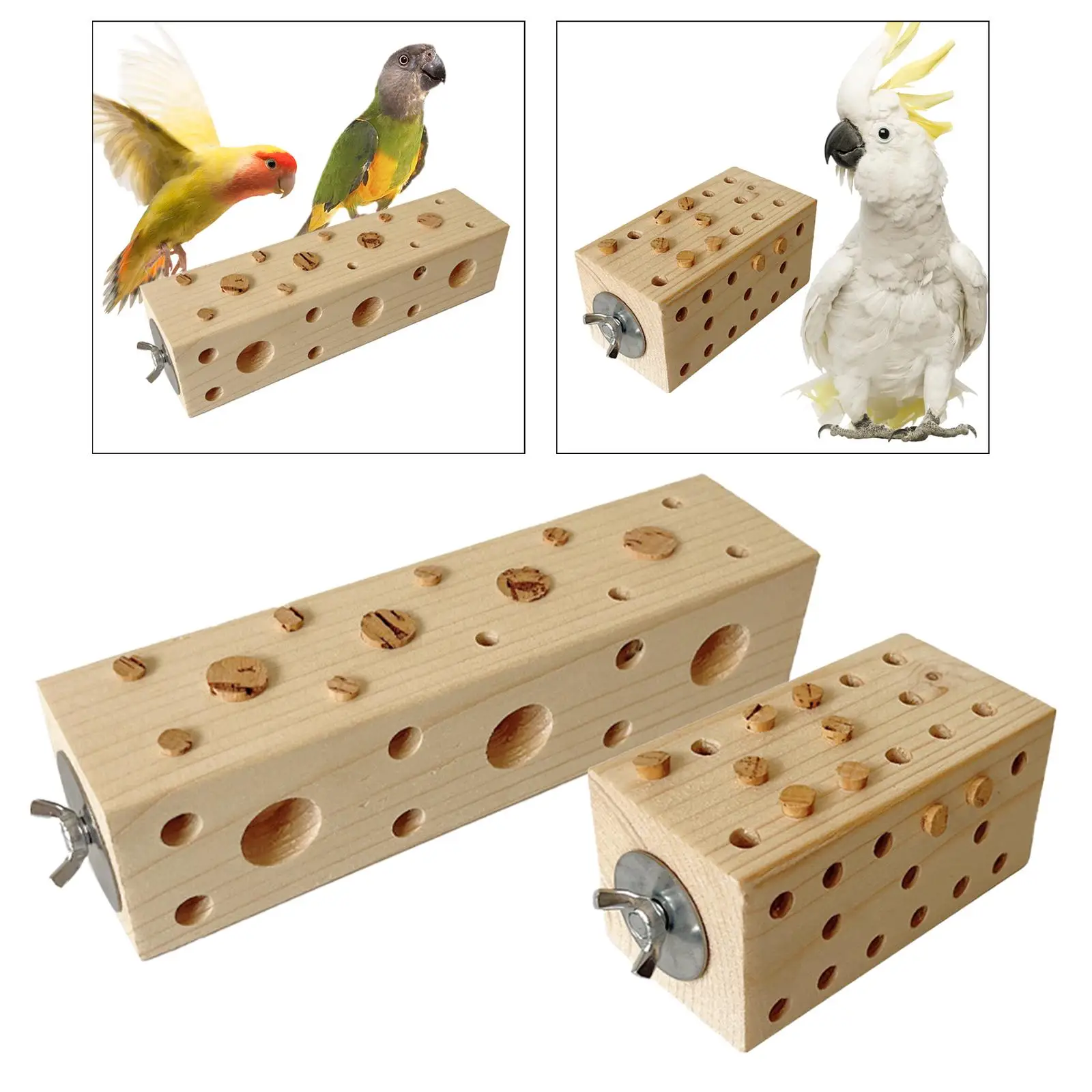 Parrot Grinding Toys Bird Gnawing Rod Toys for Parakeets Finch Cockatiel Hamster Budgie Cockatiels Conures African