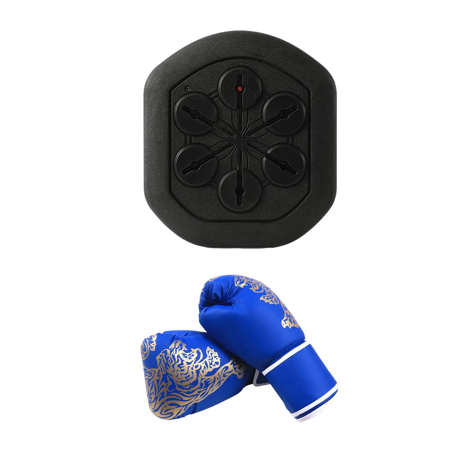 Music Boxing Wall Target Wall Mounted Boxing Trainer with Boxing Gloves