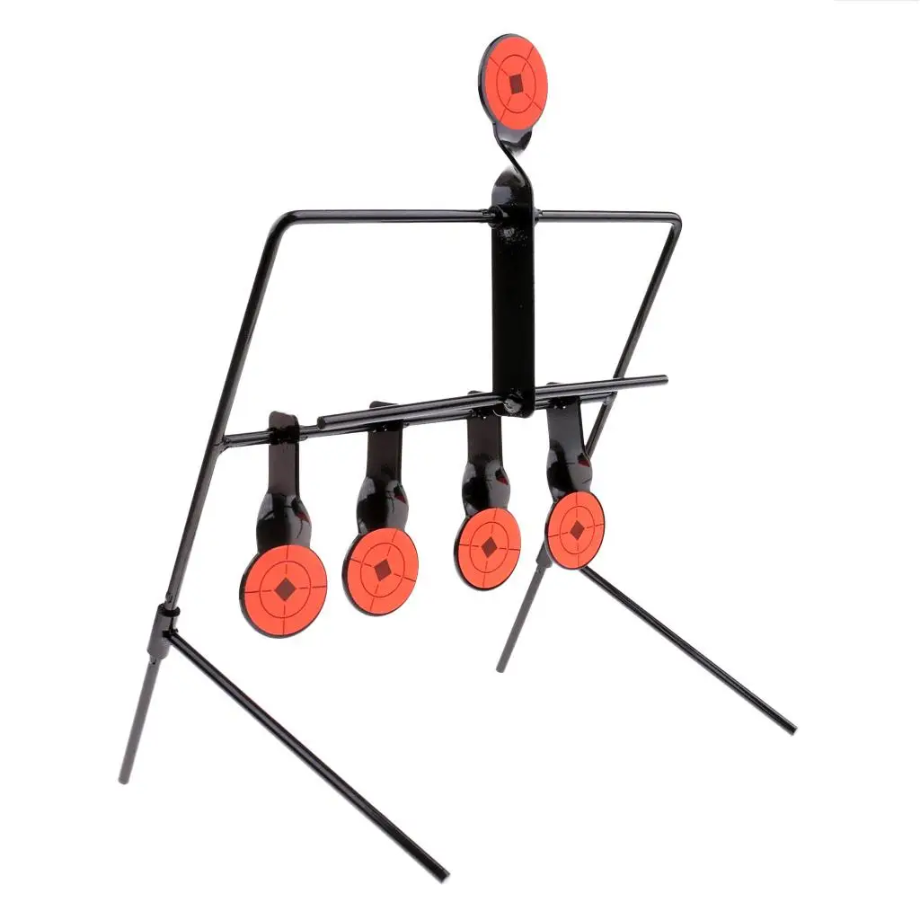 Shooting Resetting Target Heavy Duty Steel Stand Shoot Training Practice