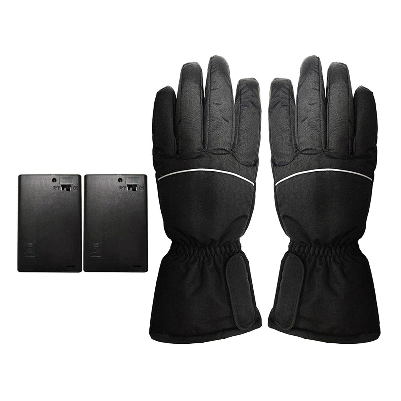 Motorcycle Electric Heated Gloves Touch Screen Winter Warm Waterproof