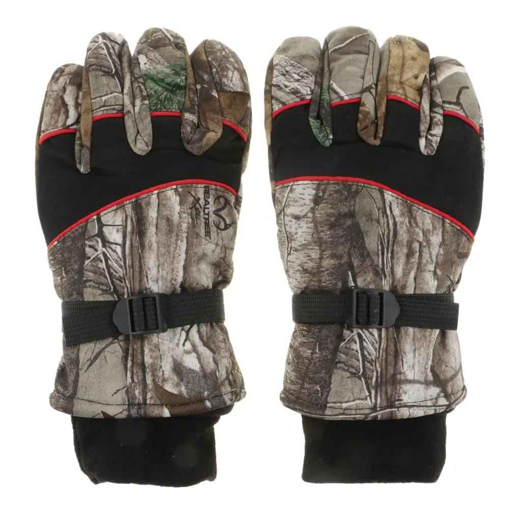 Polyester Winter Full-finger Windproof  Fishing Hunting Gloves