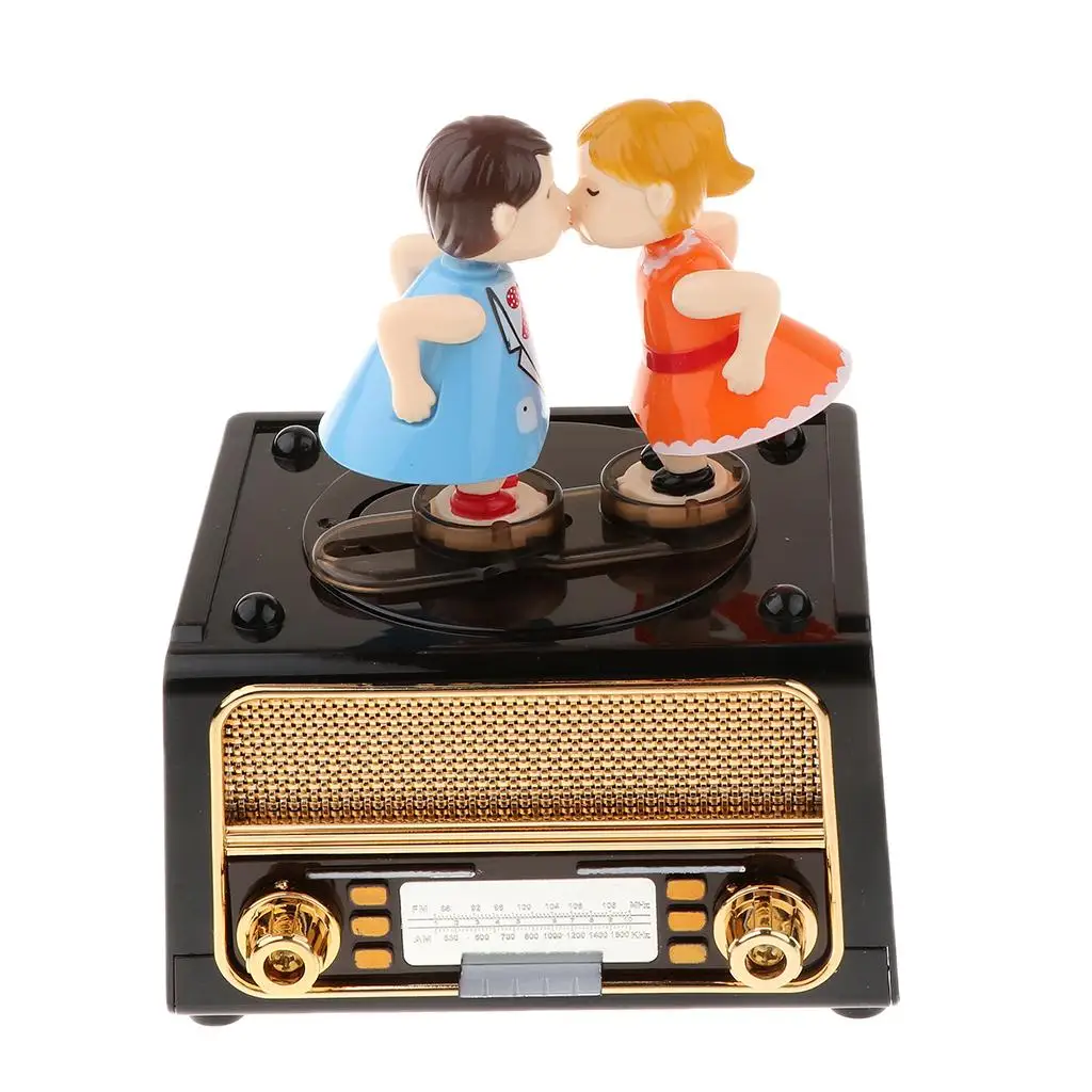 Mechanical Music Box Retro Radio Model Music Box Music Box Gift for