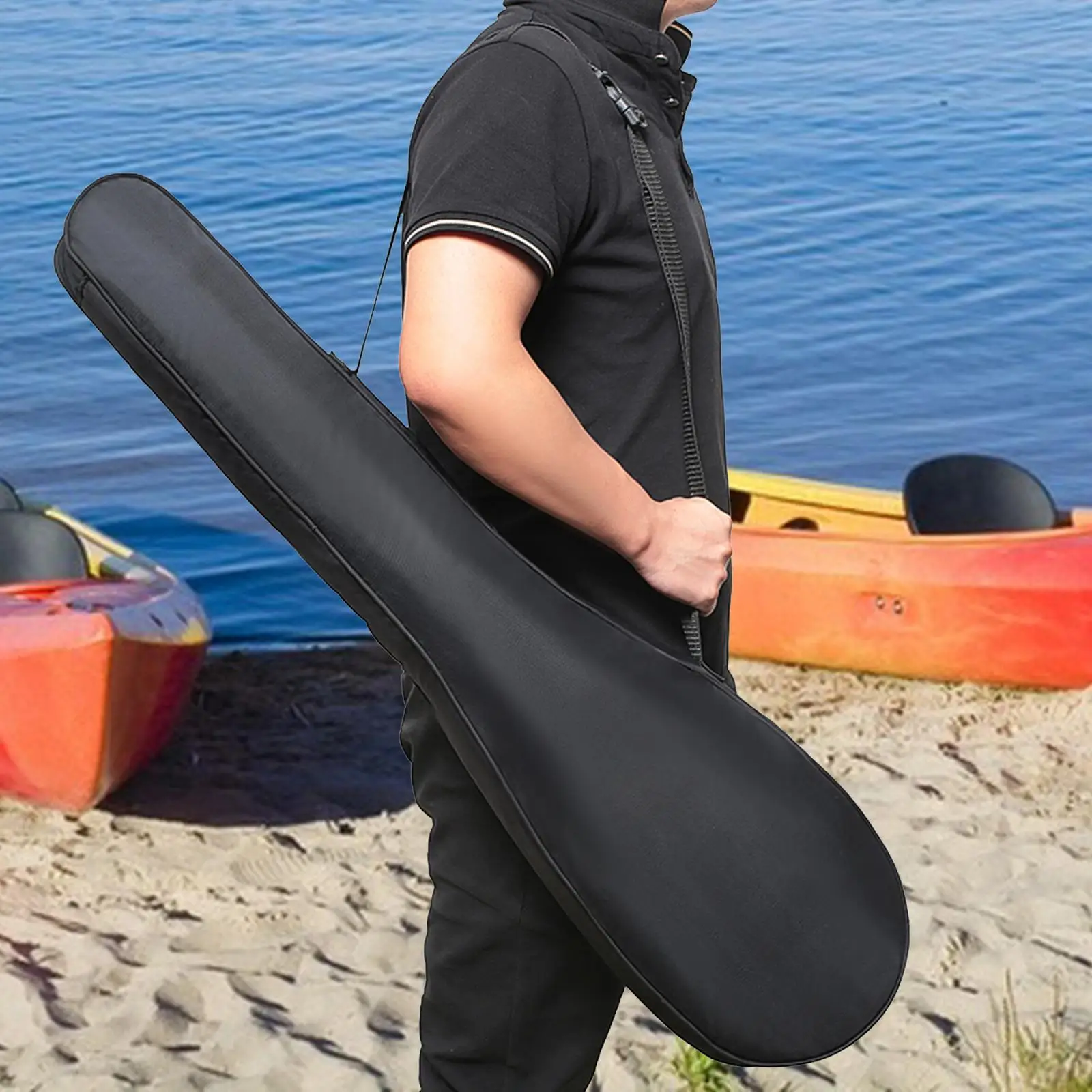 Kayak Paddle Bag Durable Wear Resistant for Split Paddle Kayak Paddle Cover with Handle Paddle Carrier Paddle Storage Bag Holder
